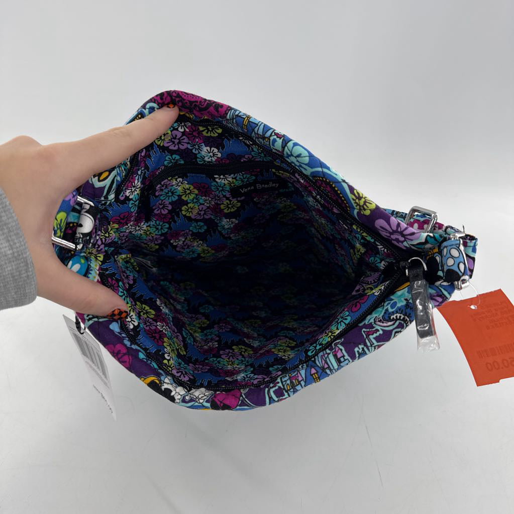 R85 Mickey's paisley celebration triple zip hipster crossbody