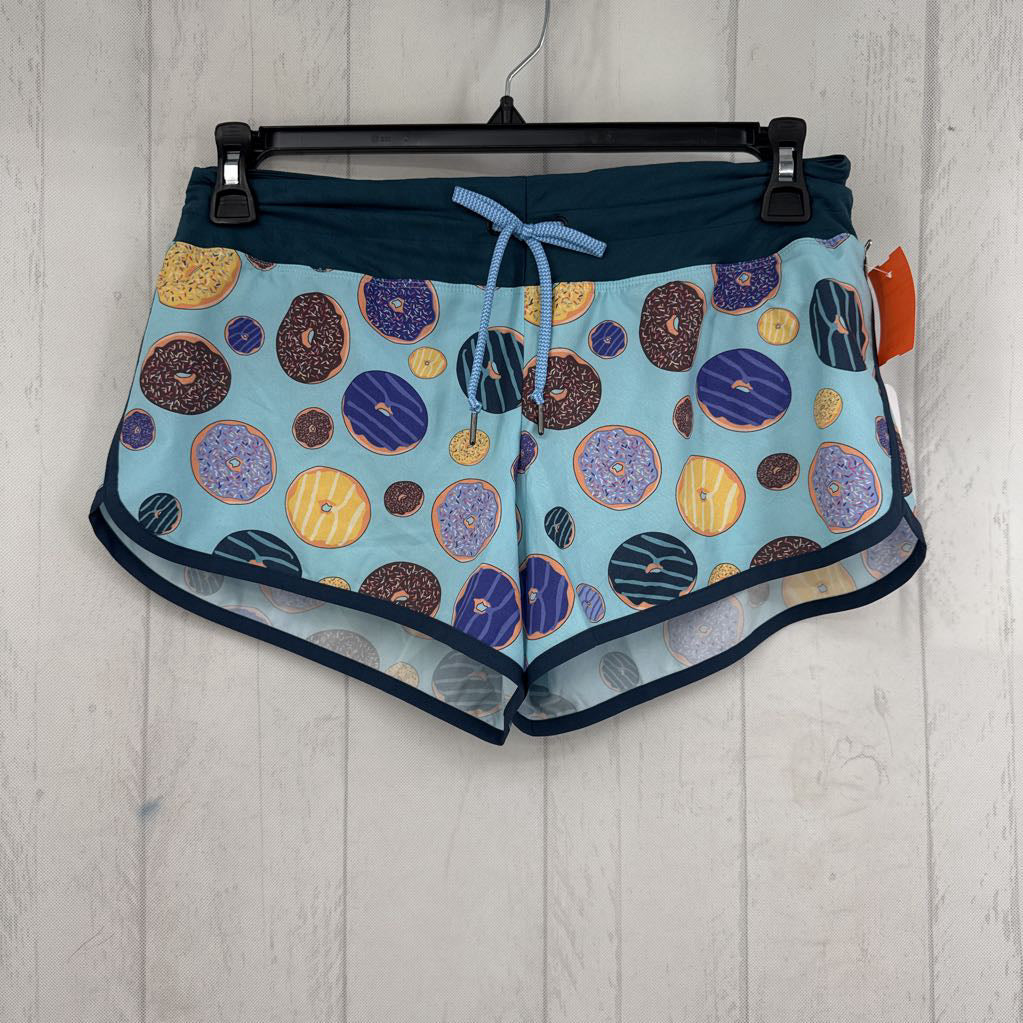 R64 M donut print running shorts