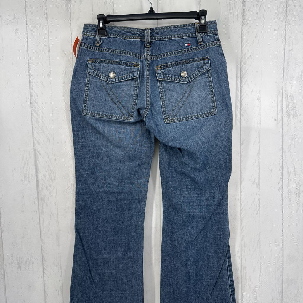 2S flare leg jeans