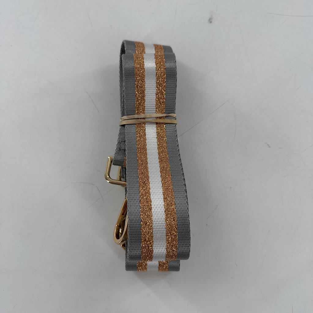 metallic stripe guitar-style bag strap