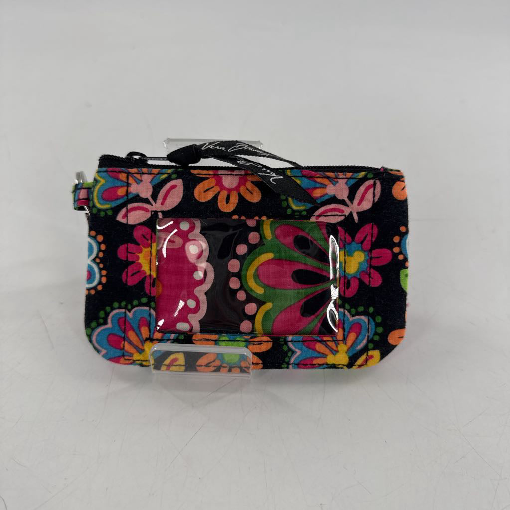 mickey & minnie floral id coin purse
