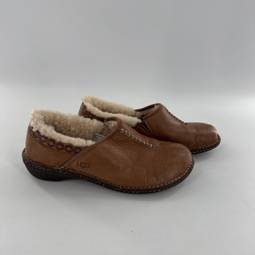 11 sherpa lined leather slip-ons