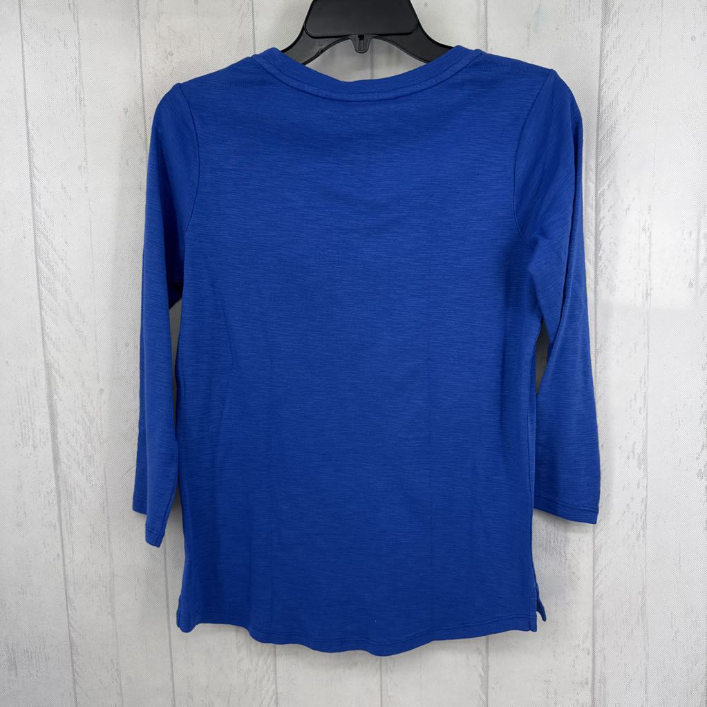 XS scoop neck 3/4 slv tee