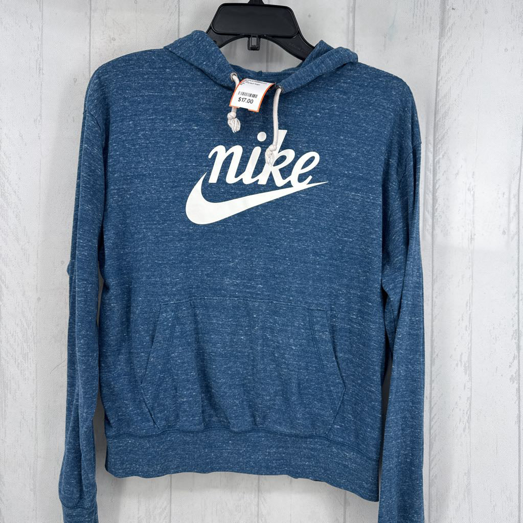 M marled logo hooded l/s tee