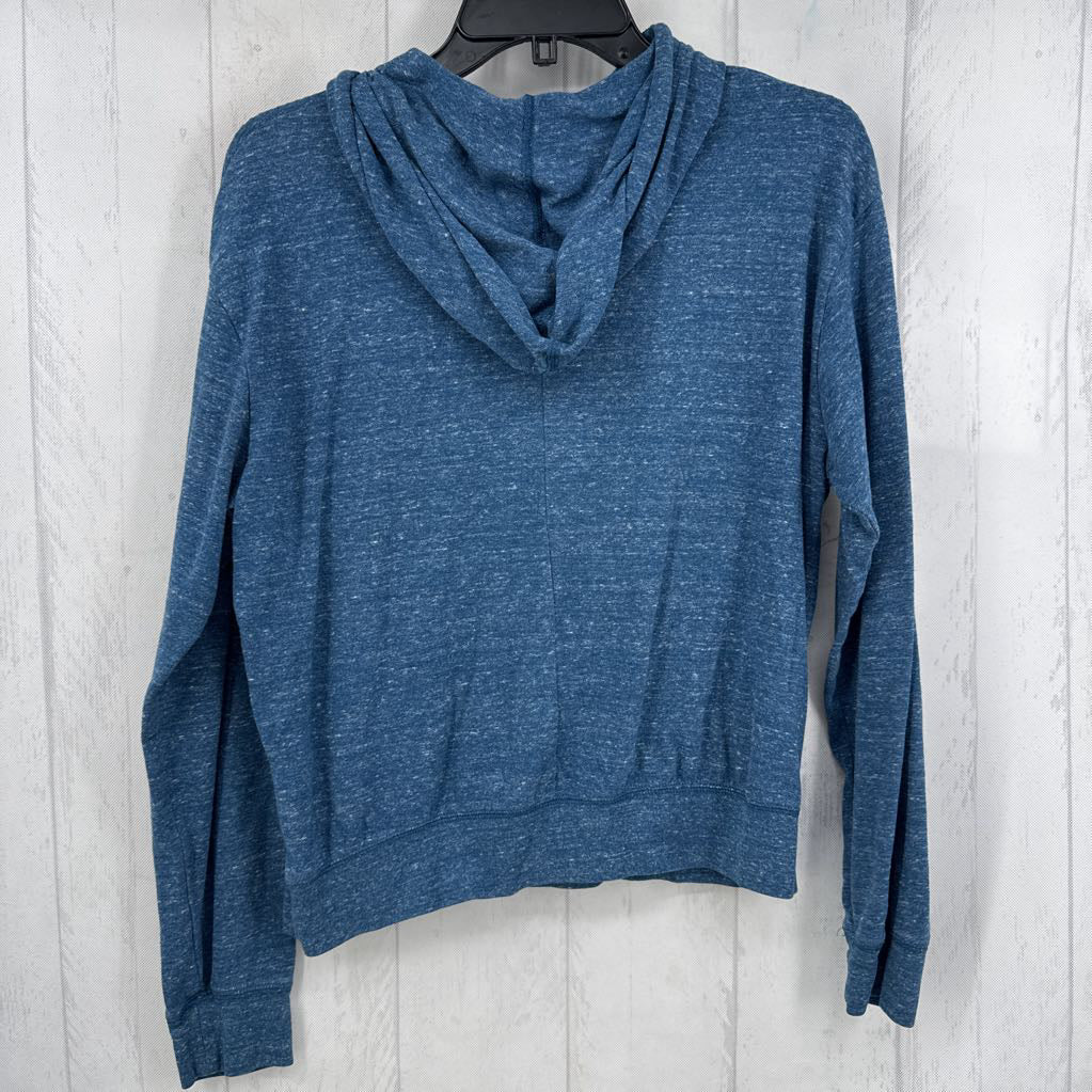 M marled logo hooded l/s tee