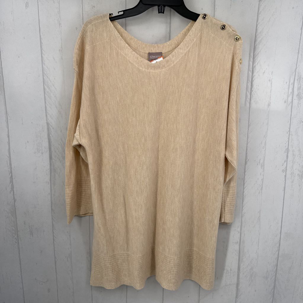 XL bateau neck drop shoulder sweater