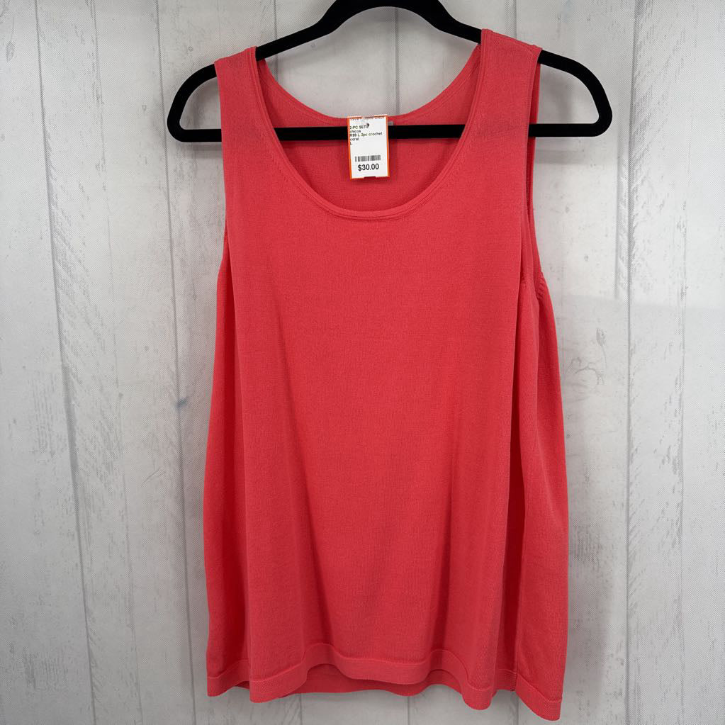 R99 L 2pc crochet sweater w/ cami