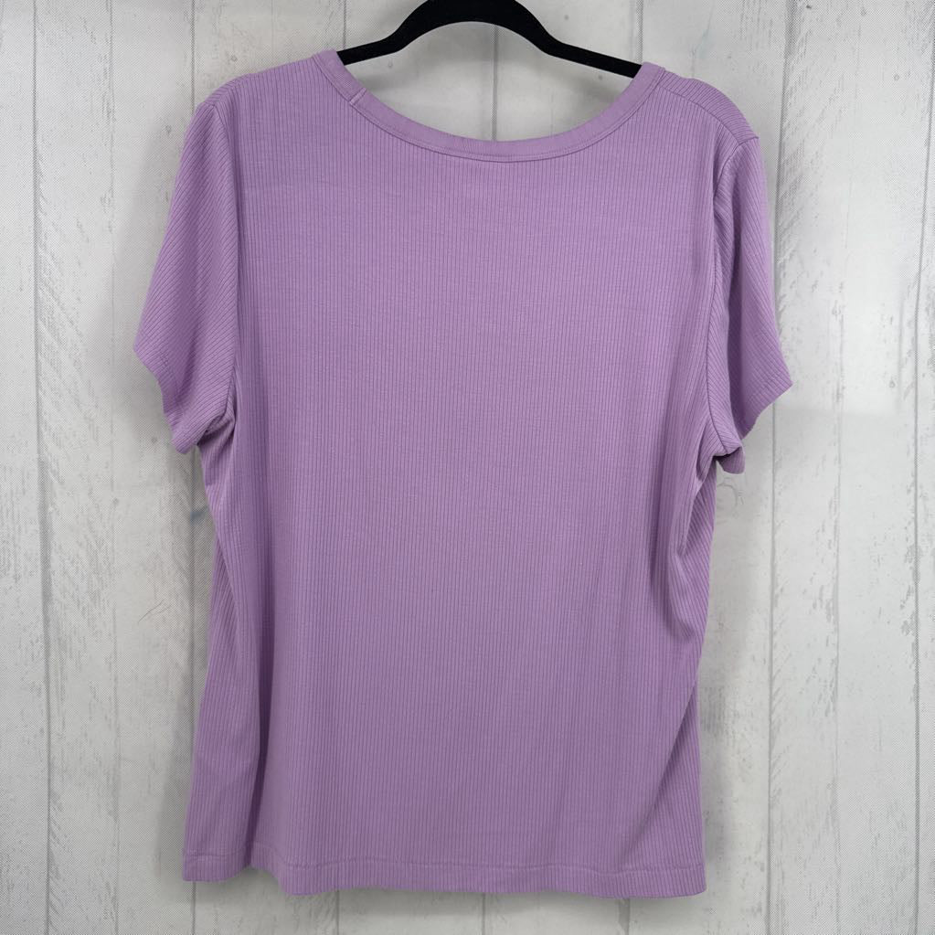 1X ribbed s/s tee