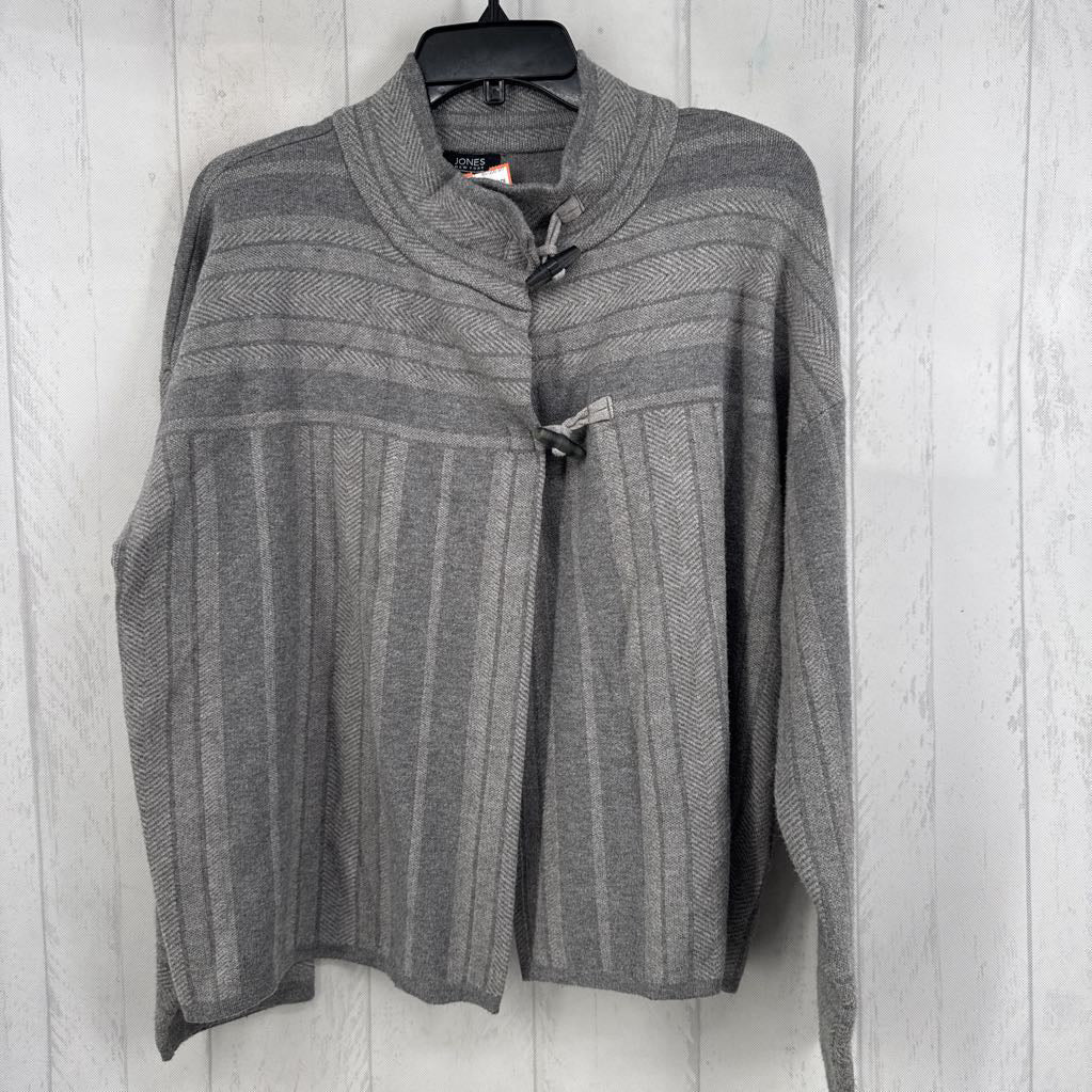 L strip pattern toggle button cardi