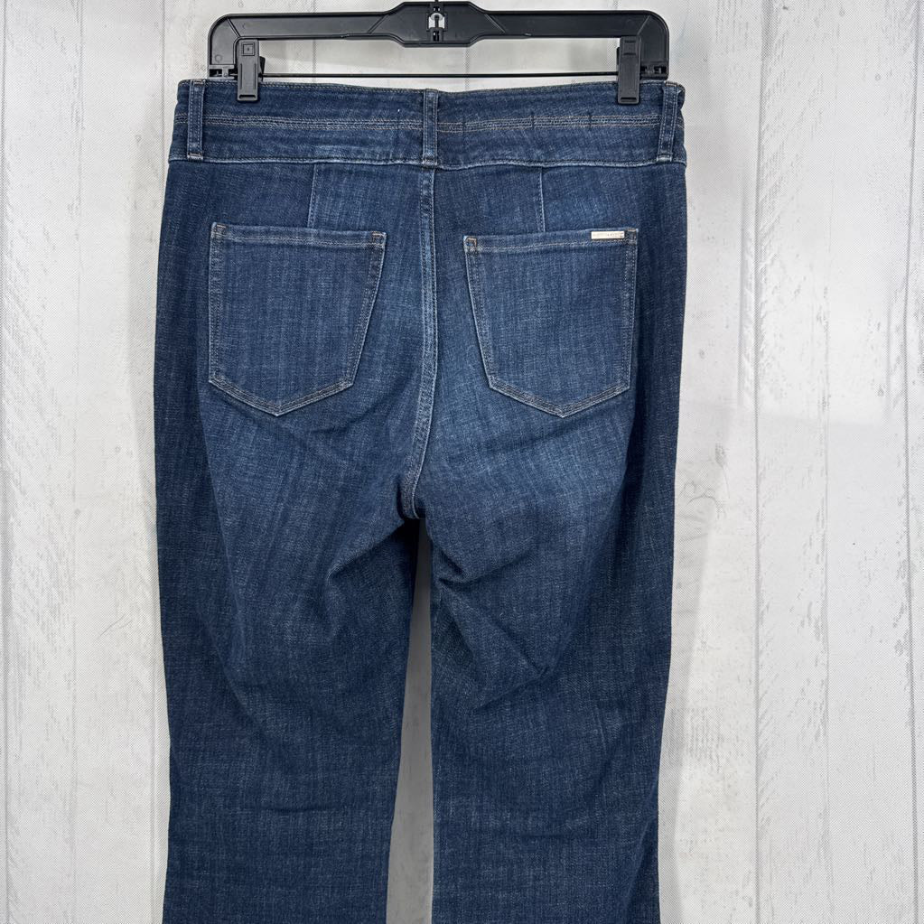 4 hi-rise flare leg jean