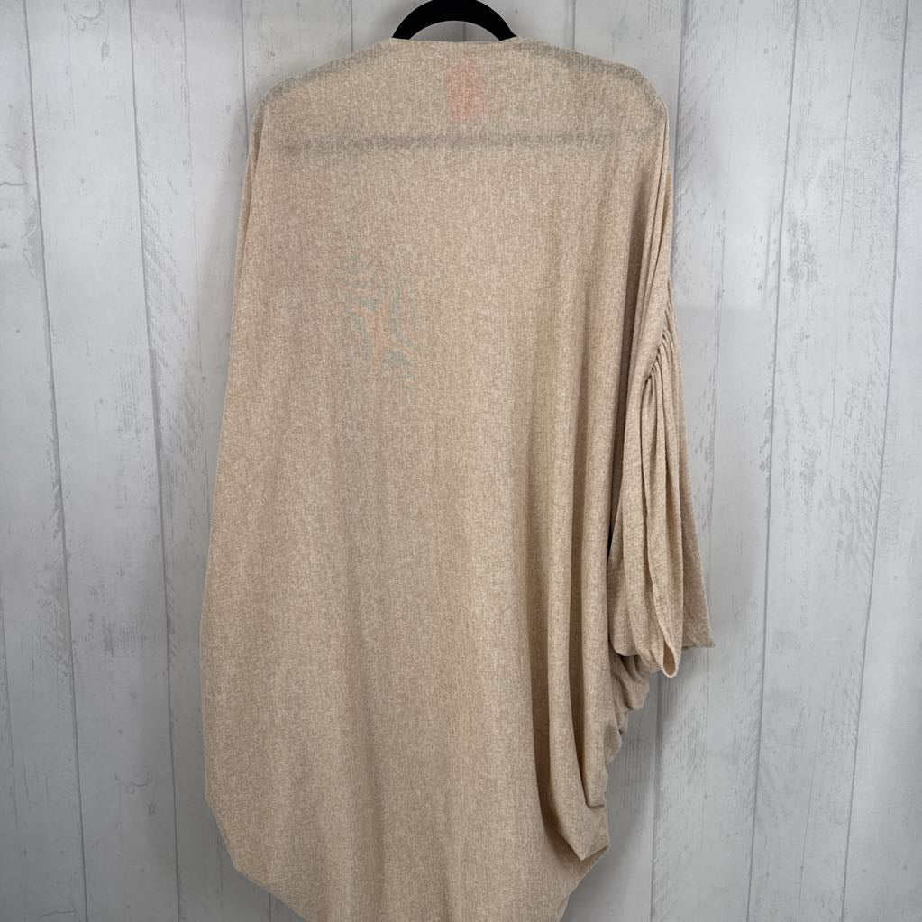 O/S marled flowy cardi