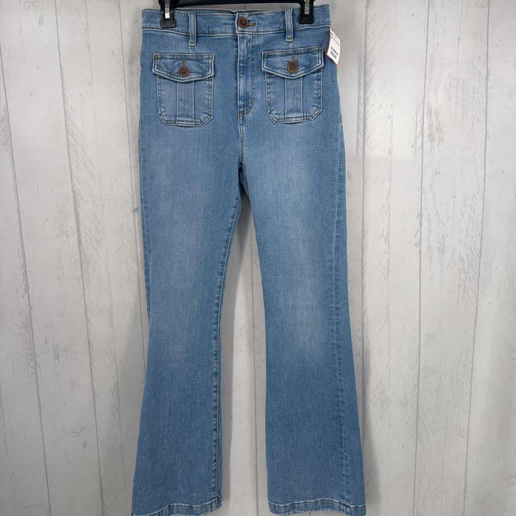 2 slim flare leg jean