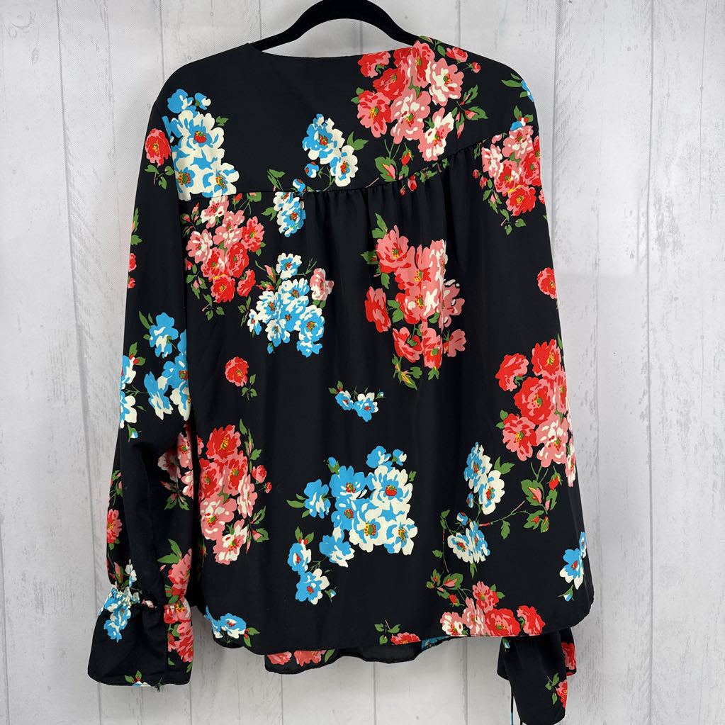 24 flo print crossover l/s top