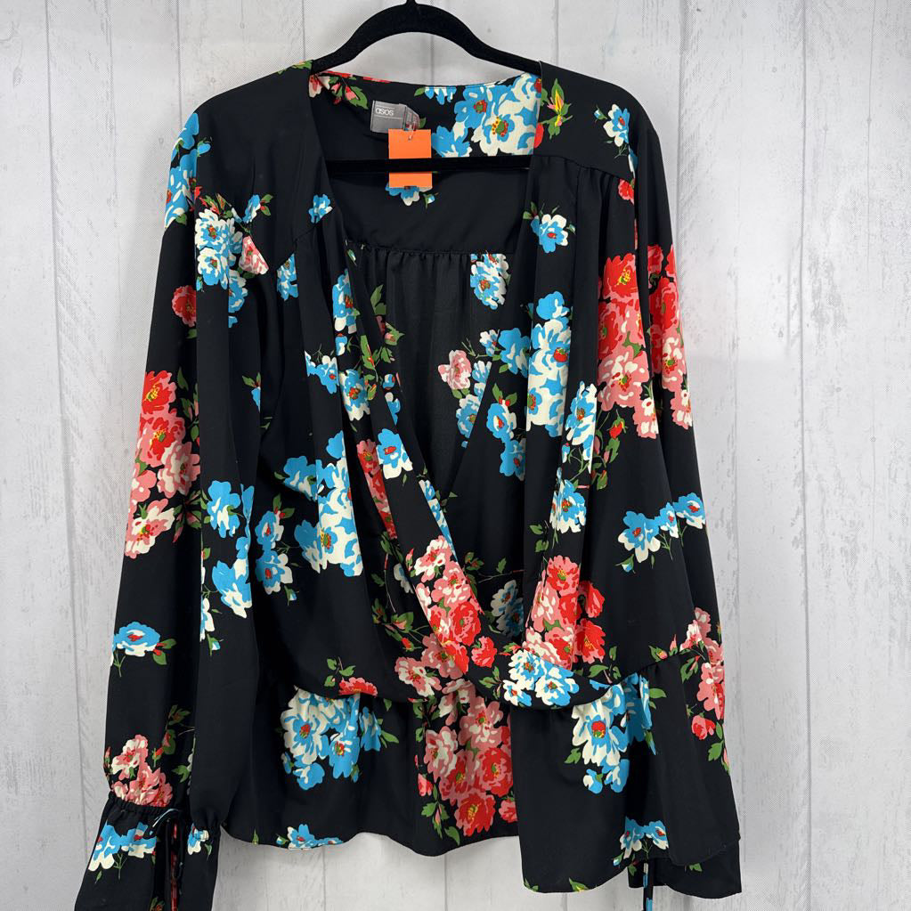 24 flo print crossover l/s top