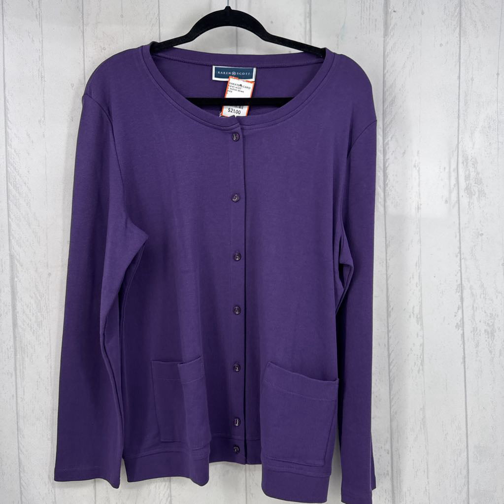 L button down cardi