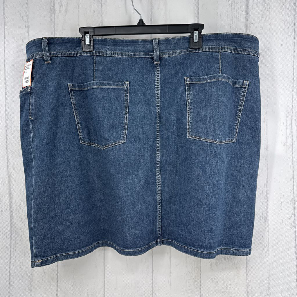 24w denim skort