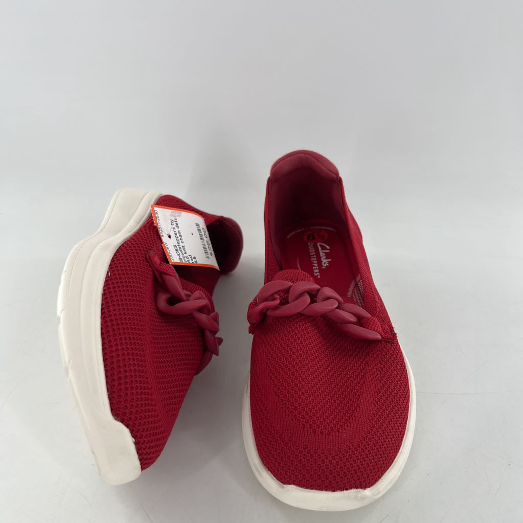 6.5 knit chain detail slip-ons
