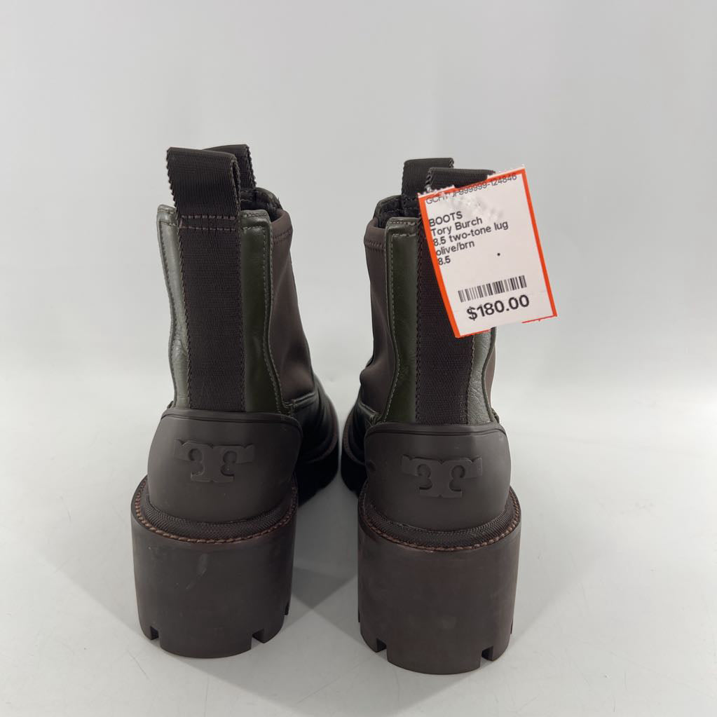 8.5 two-tone lug sole boot
