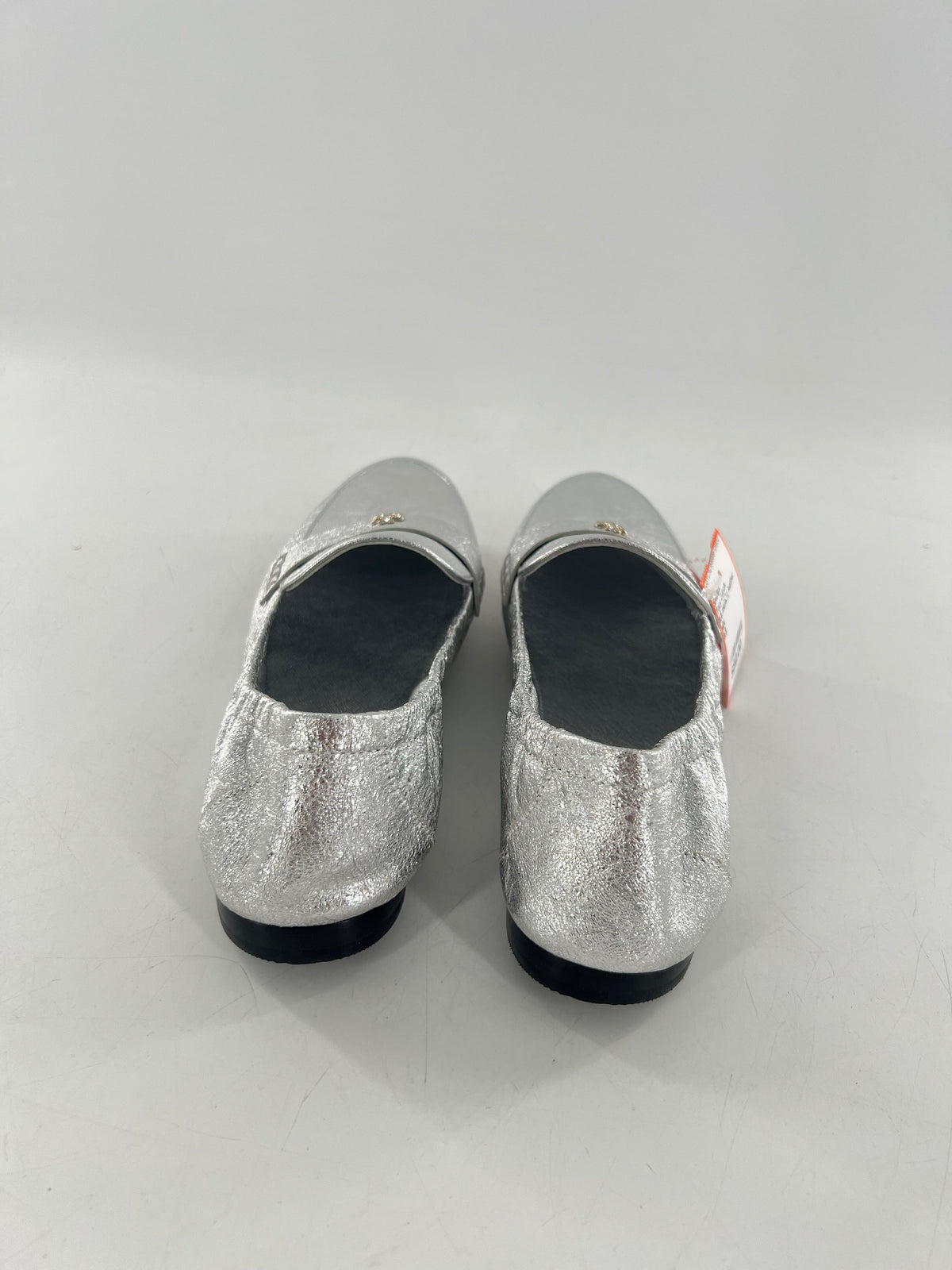 8.5 metallic leather loafer
