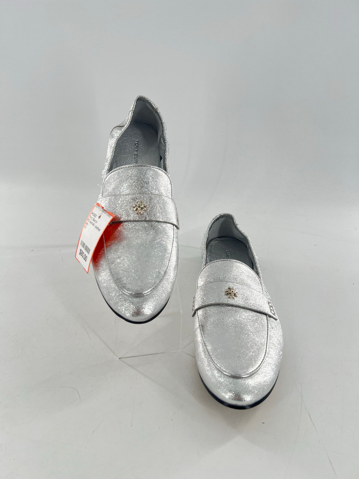 8.5 metallic leather loafer