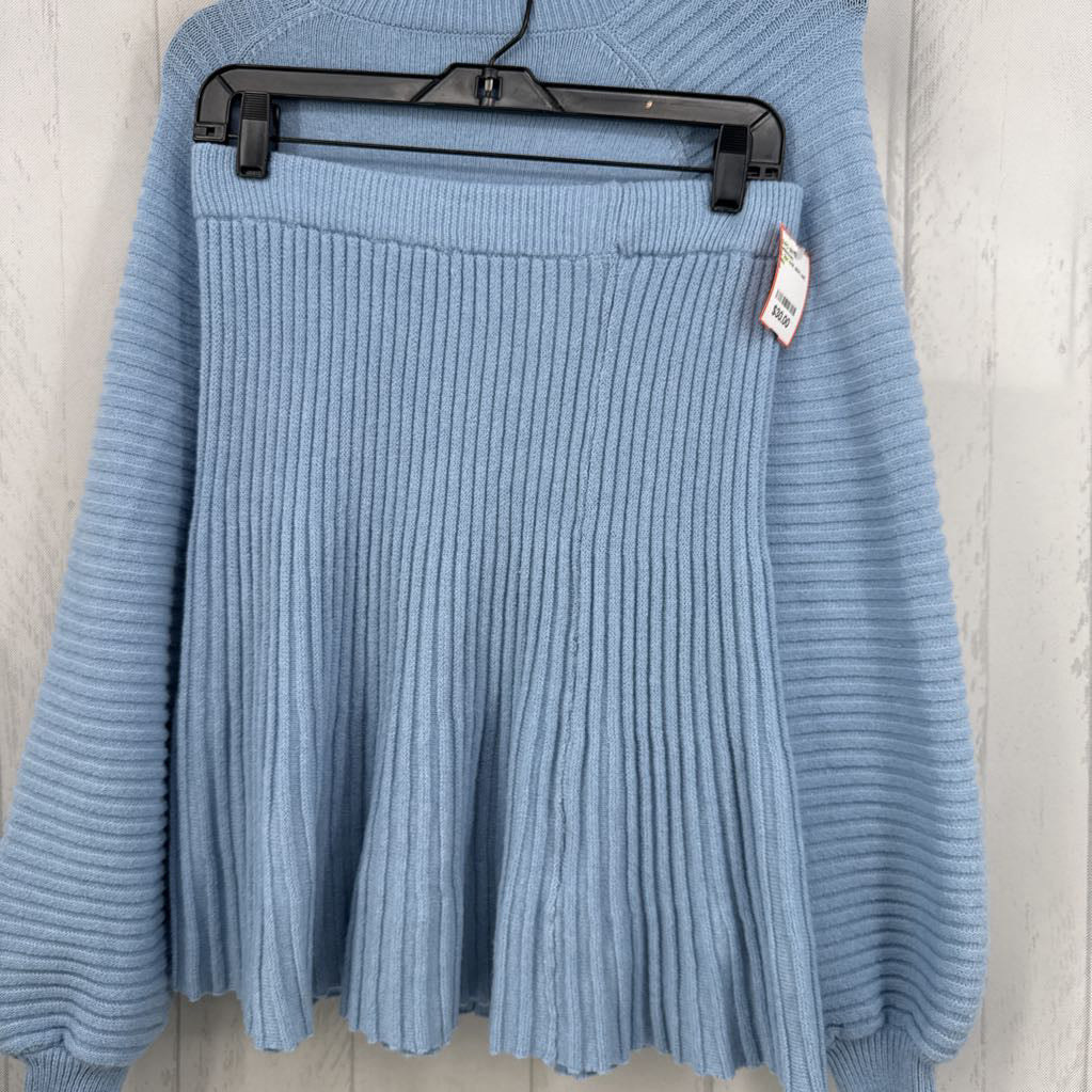 L 2pc knit skirt set