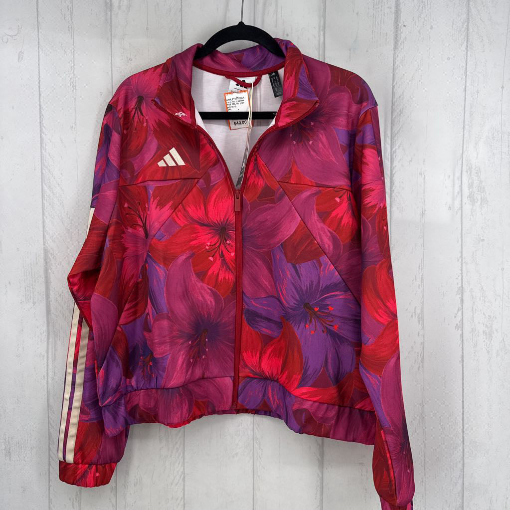 R65 2XL flo print zip-up jacket