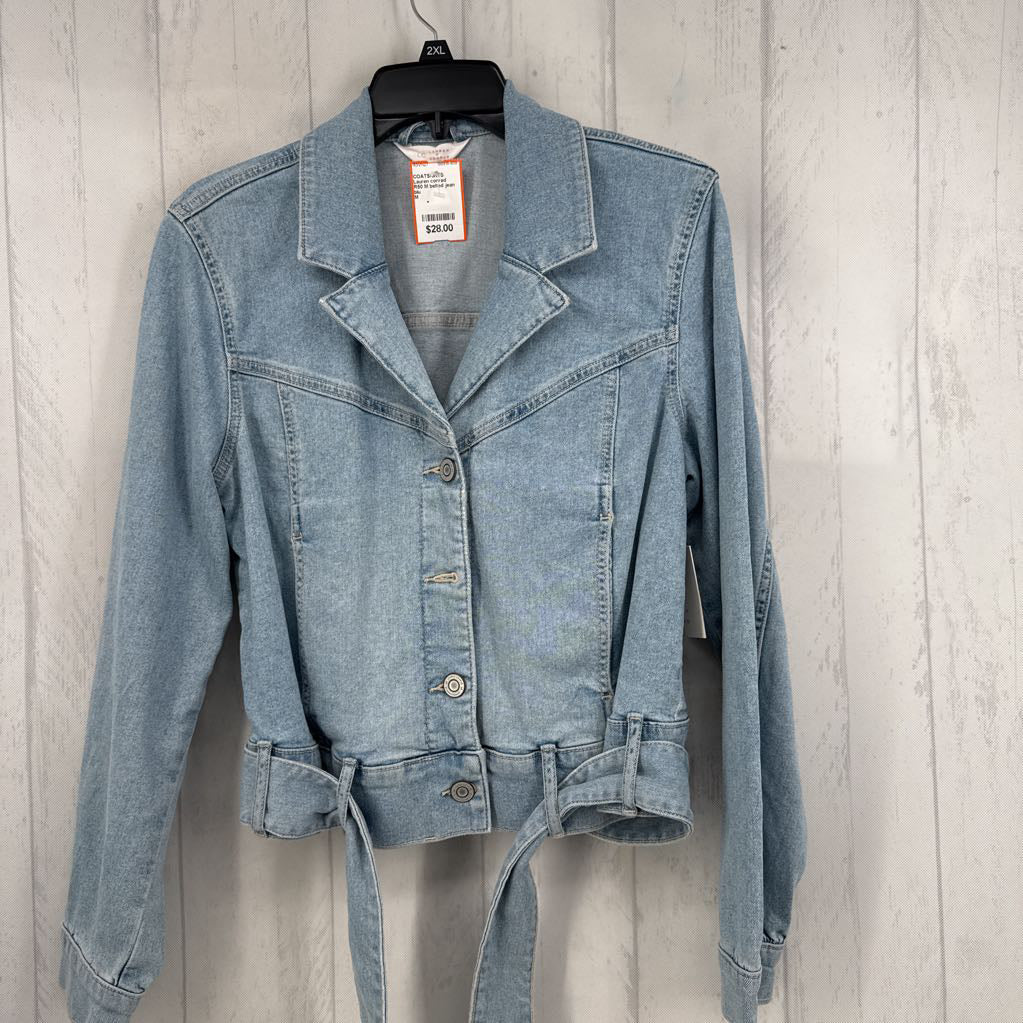 R50 M belted jean jacket