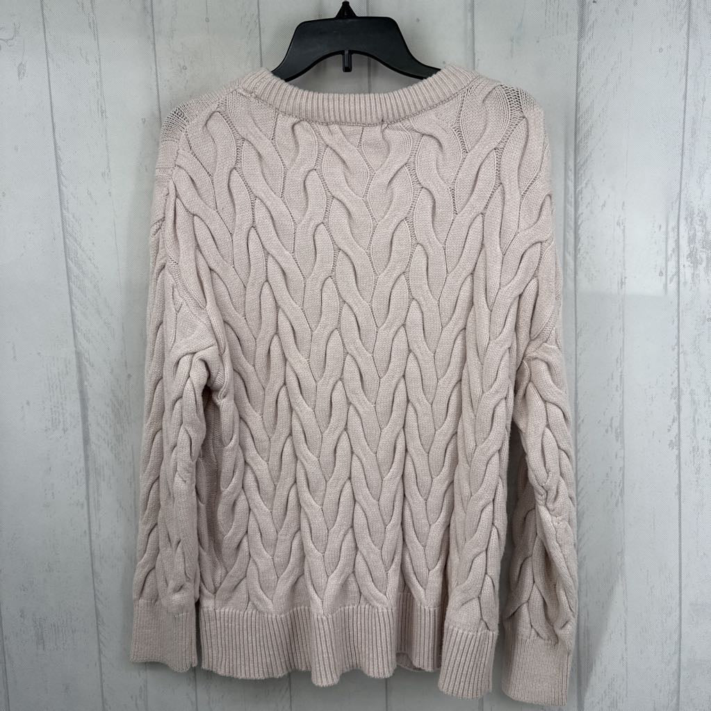 R98 L cable knit sweater