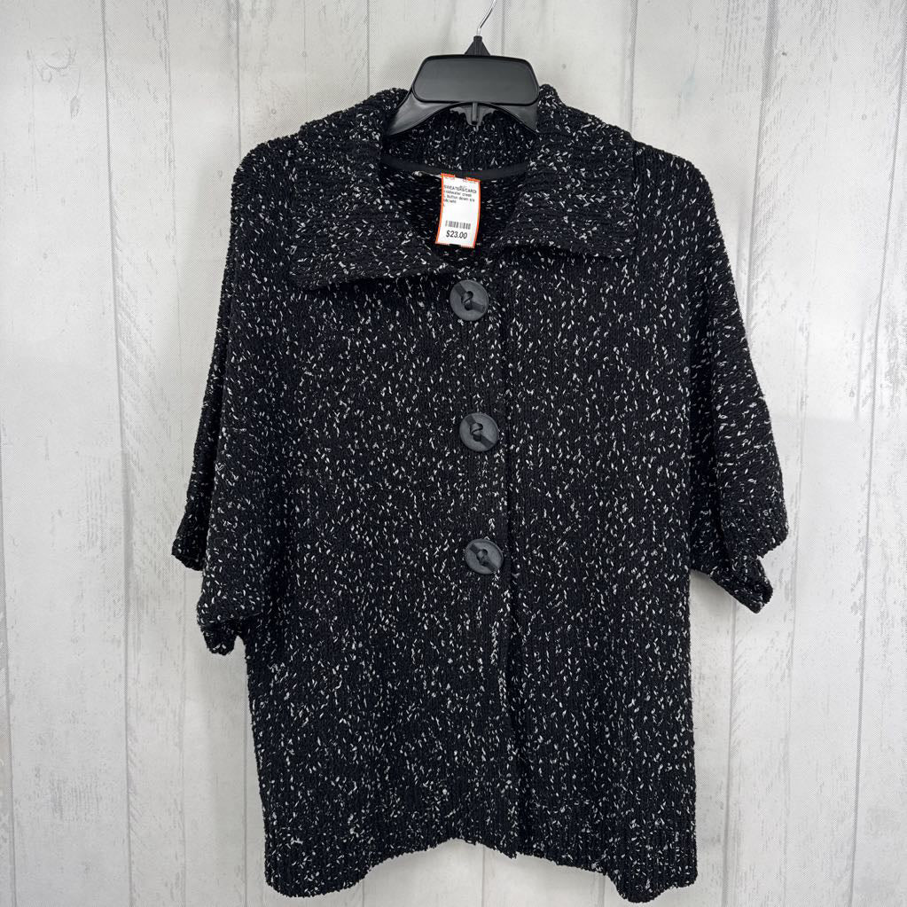 L button down s/s cardi