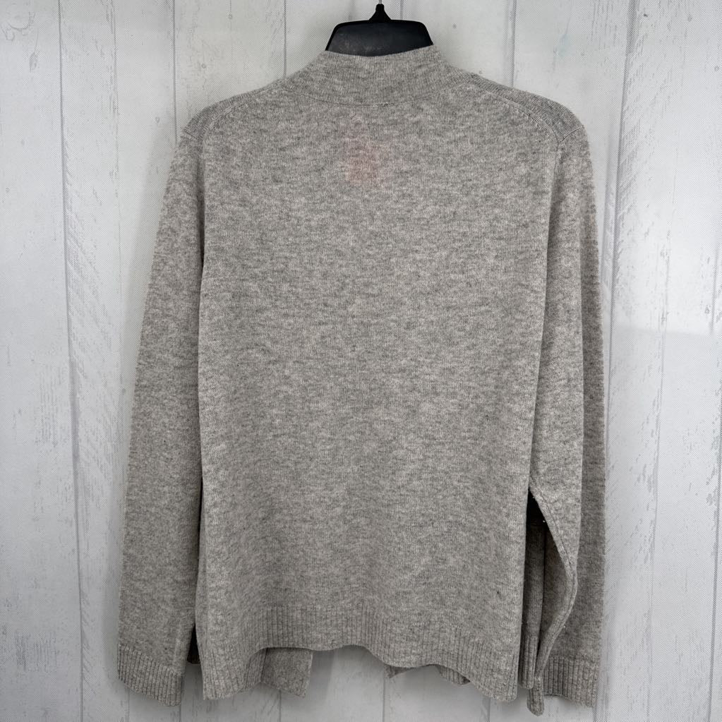 XL cashmere open front cardi