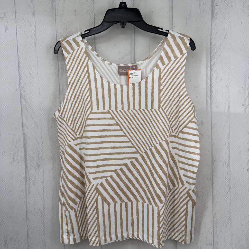 XL striped basic cami
