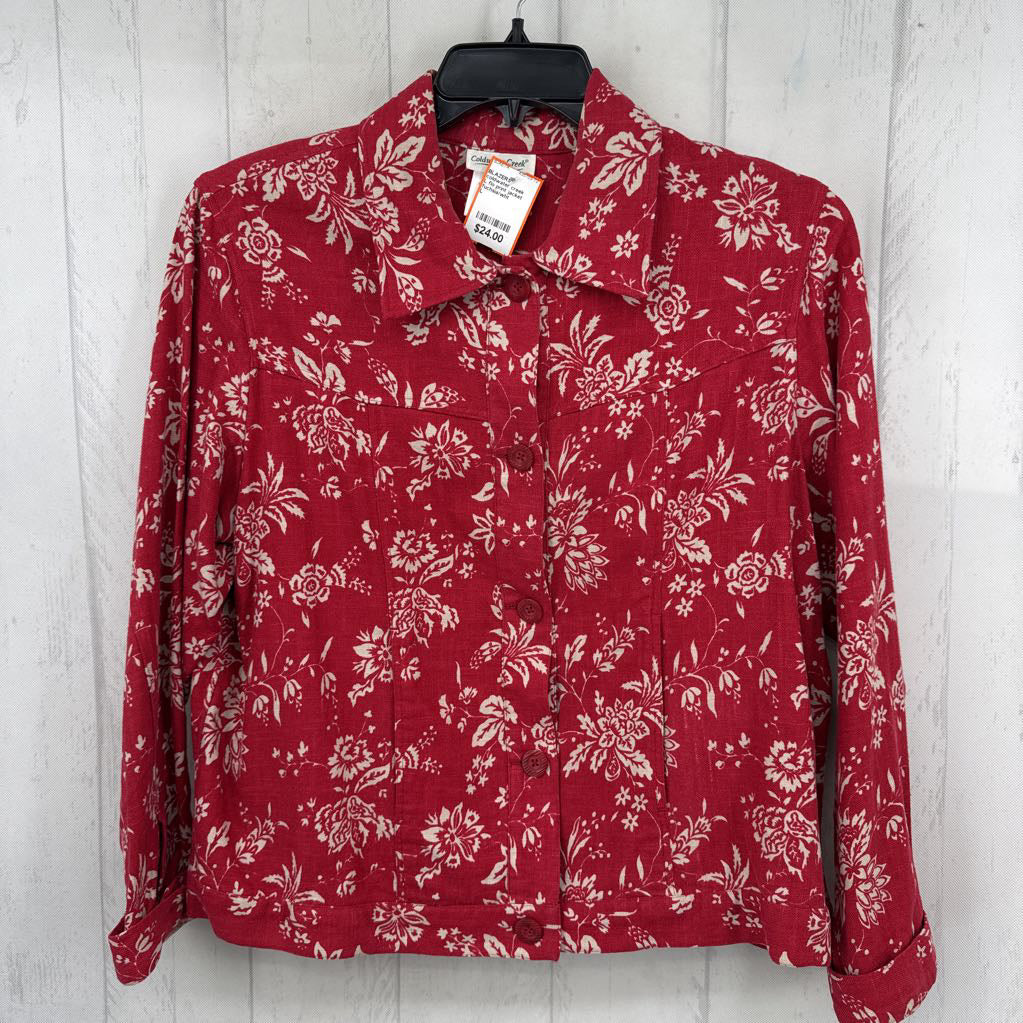L flo print jacket