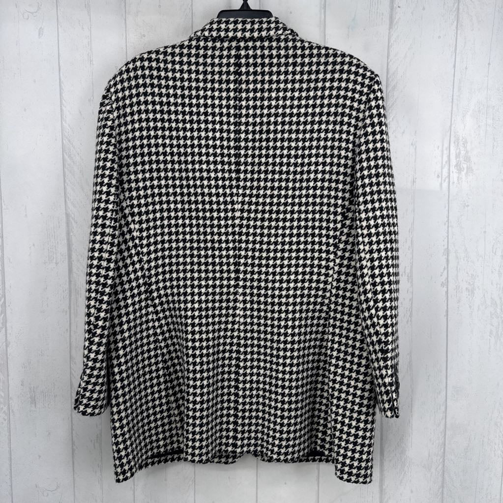 16 wool houndstooth blazer