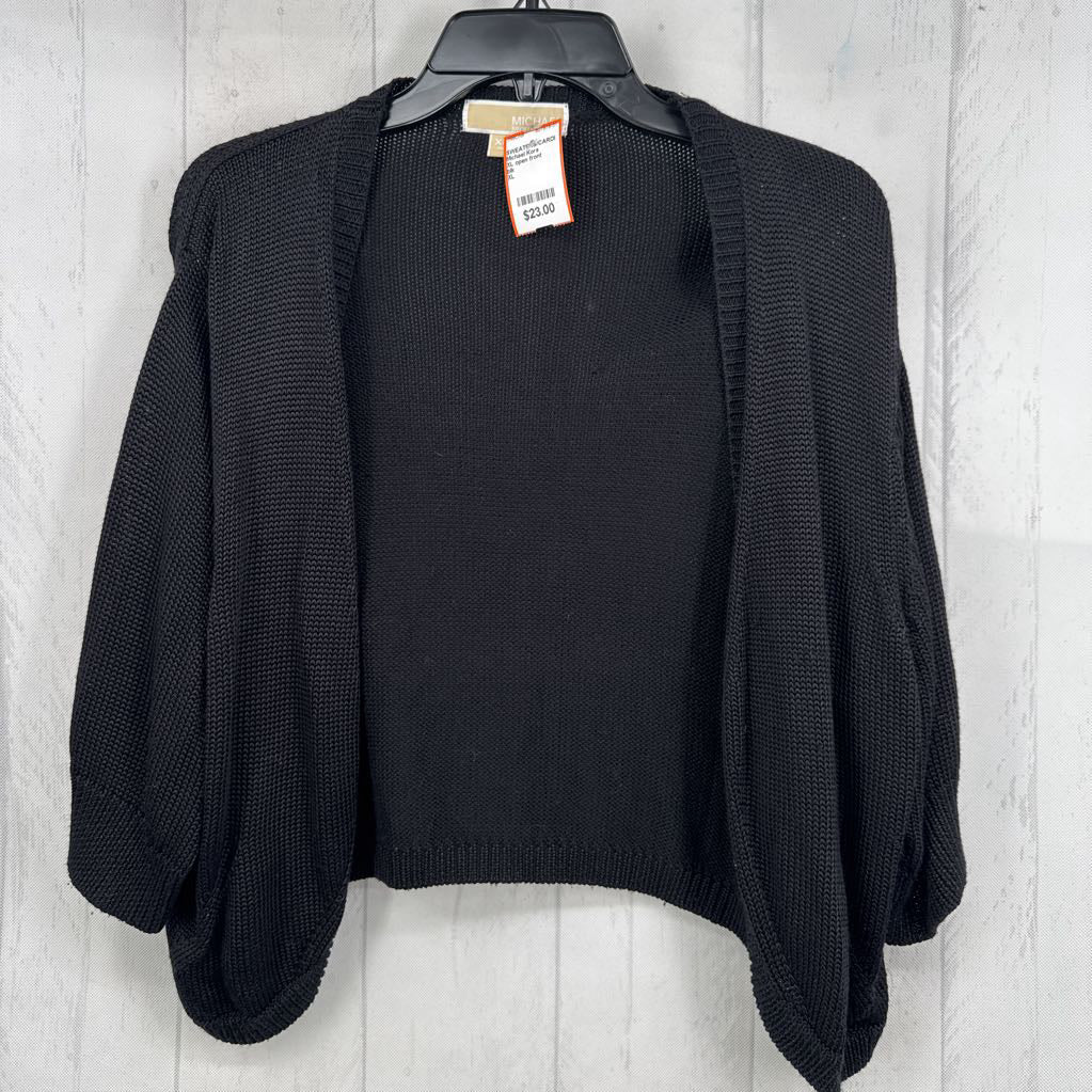 XL open front elbow slv cardi