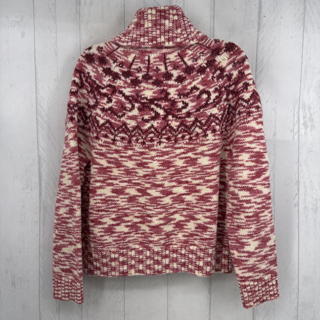 M marled cowl neck sweater