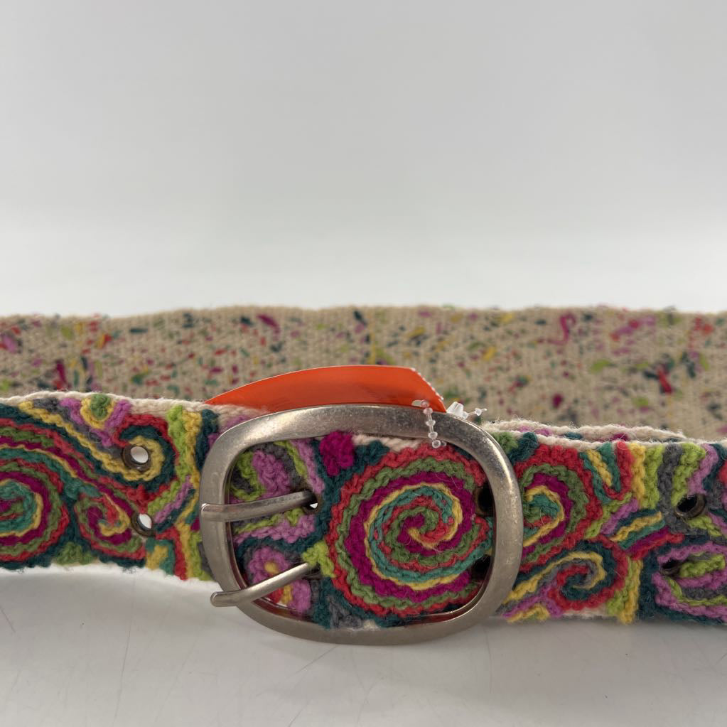 L colorful woven belt