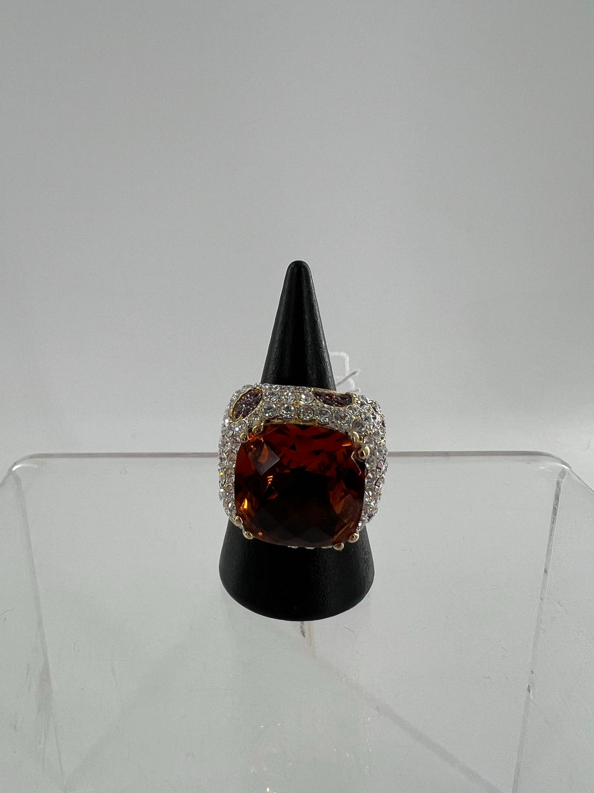 sz 7 .925 multicolor crytal ring