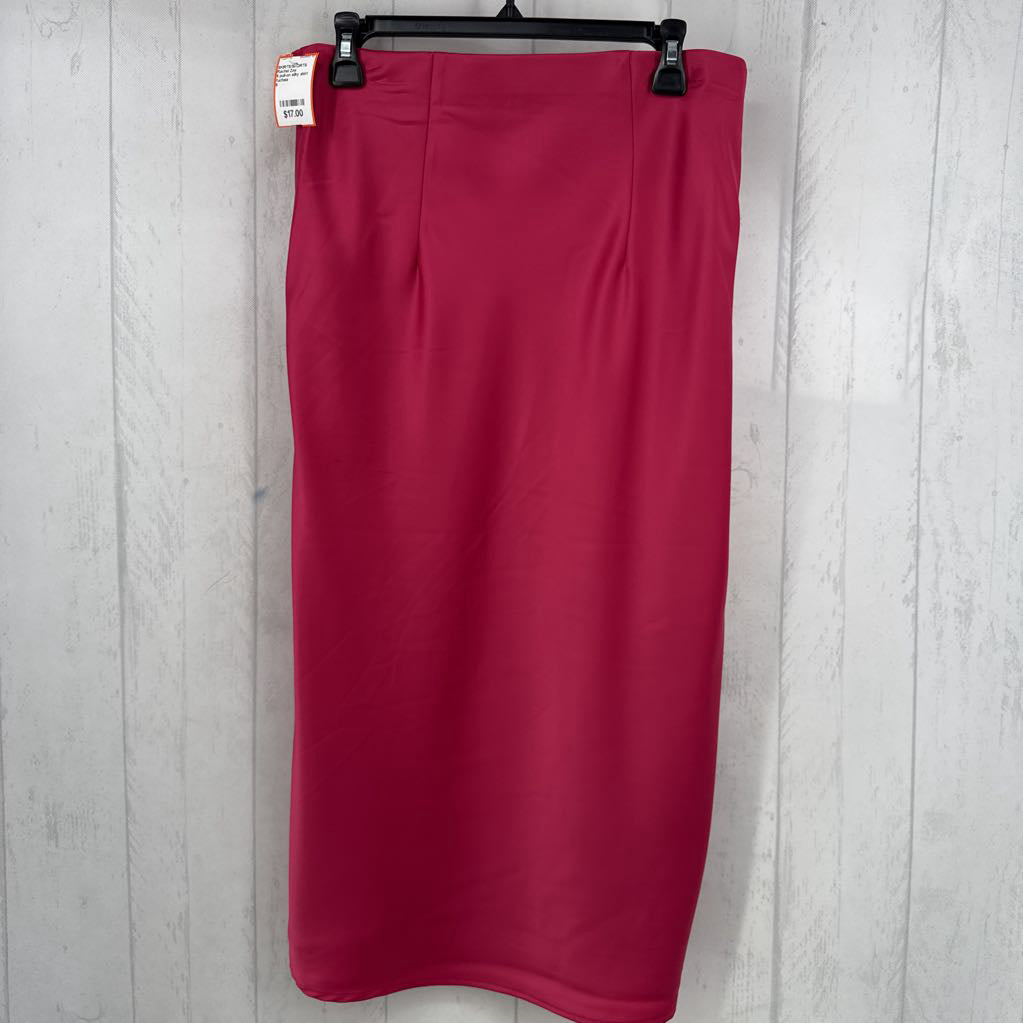 6 pull-on silky skirt