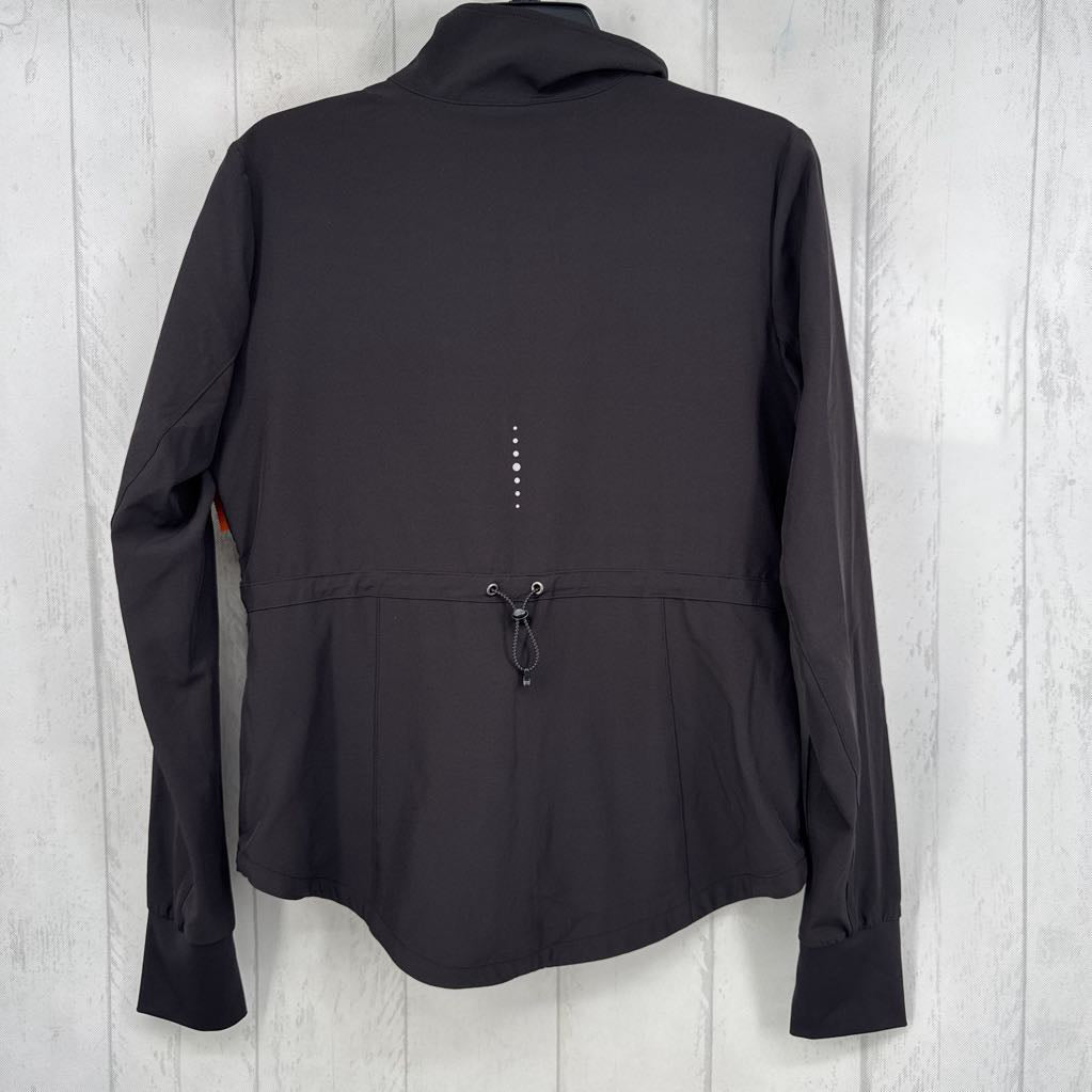 S quilted zip-up jacket