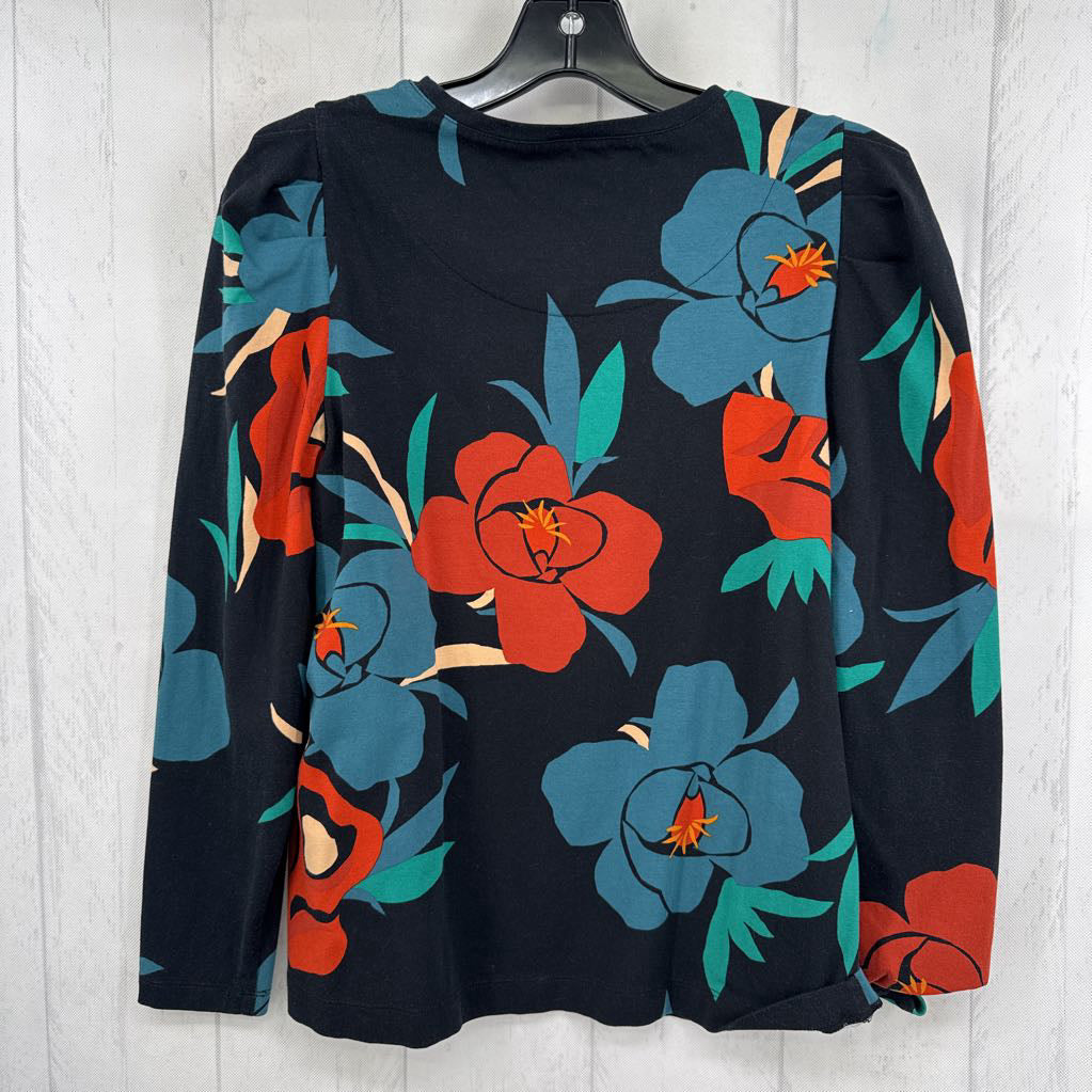 S flo print embelished l/s tee