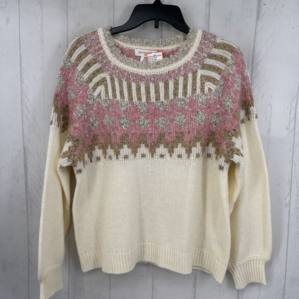 XLp fair isle crewneck sweater