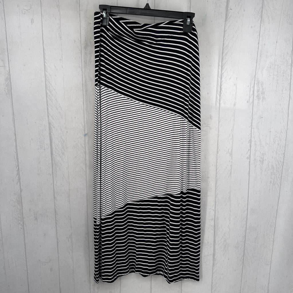 L striped maxi-skirt