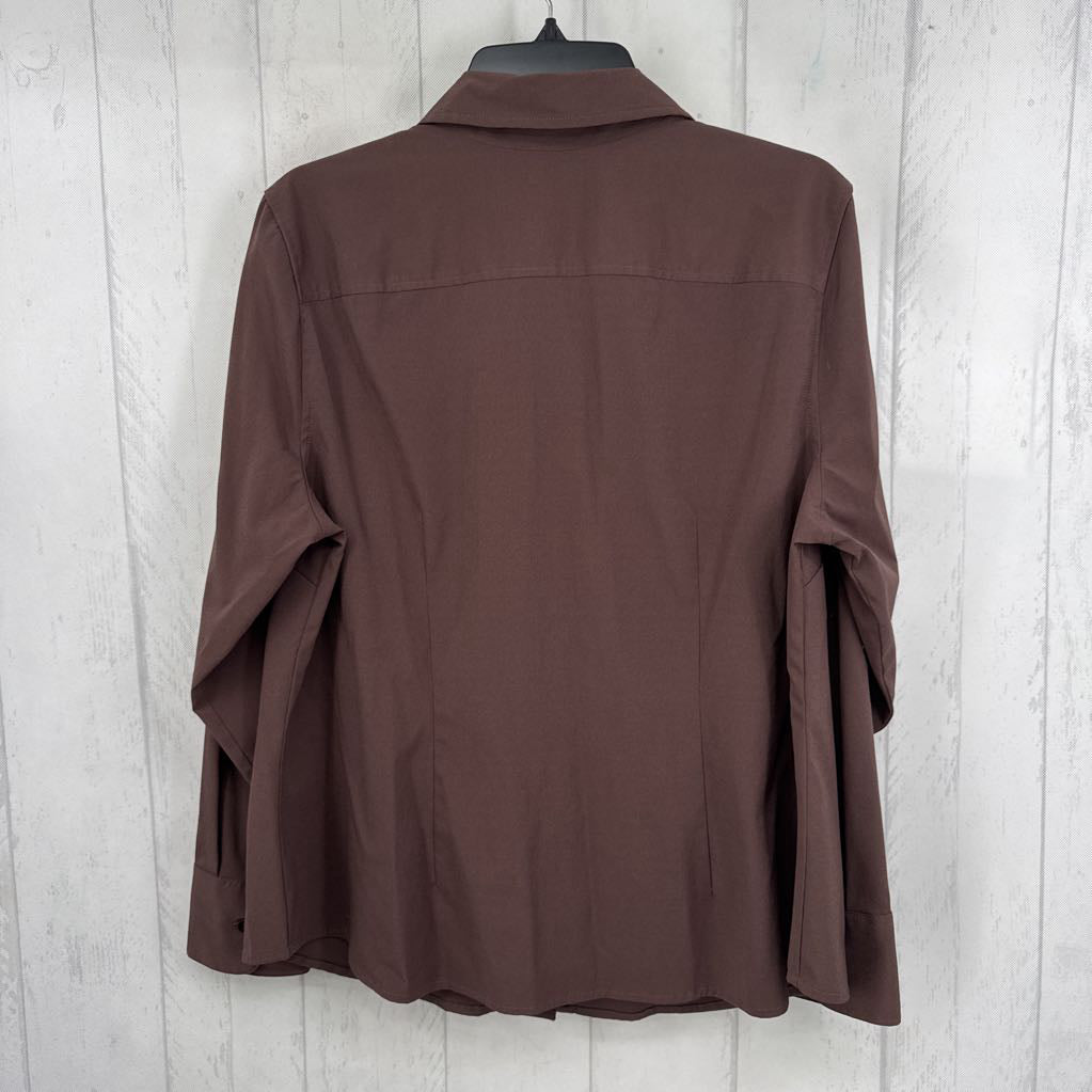 14/16 button down l/s top