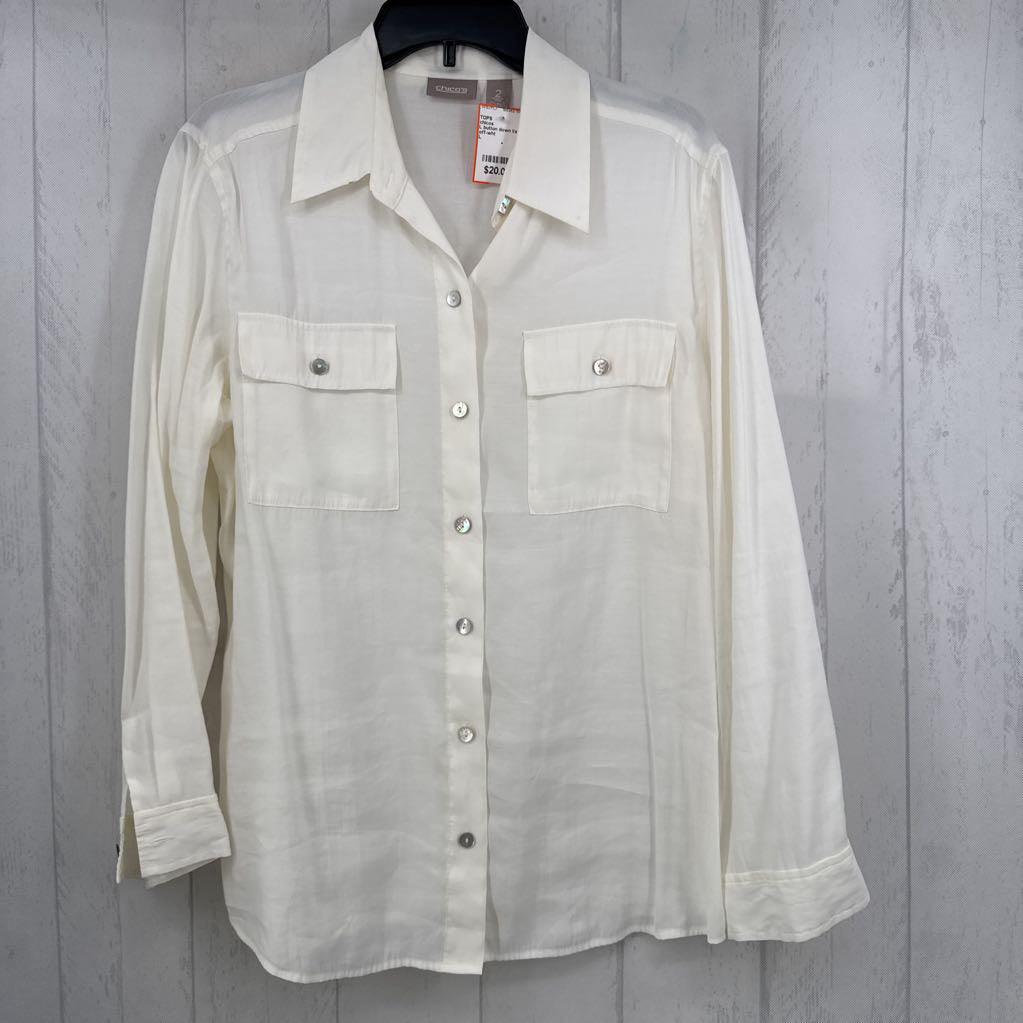 L button down l/s top