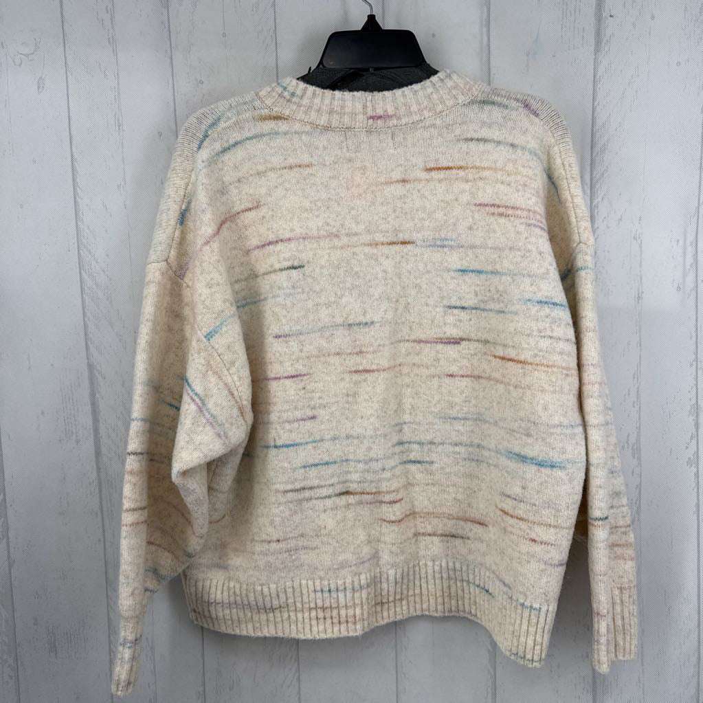 XL colorful button front cardi