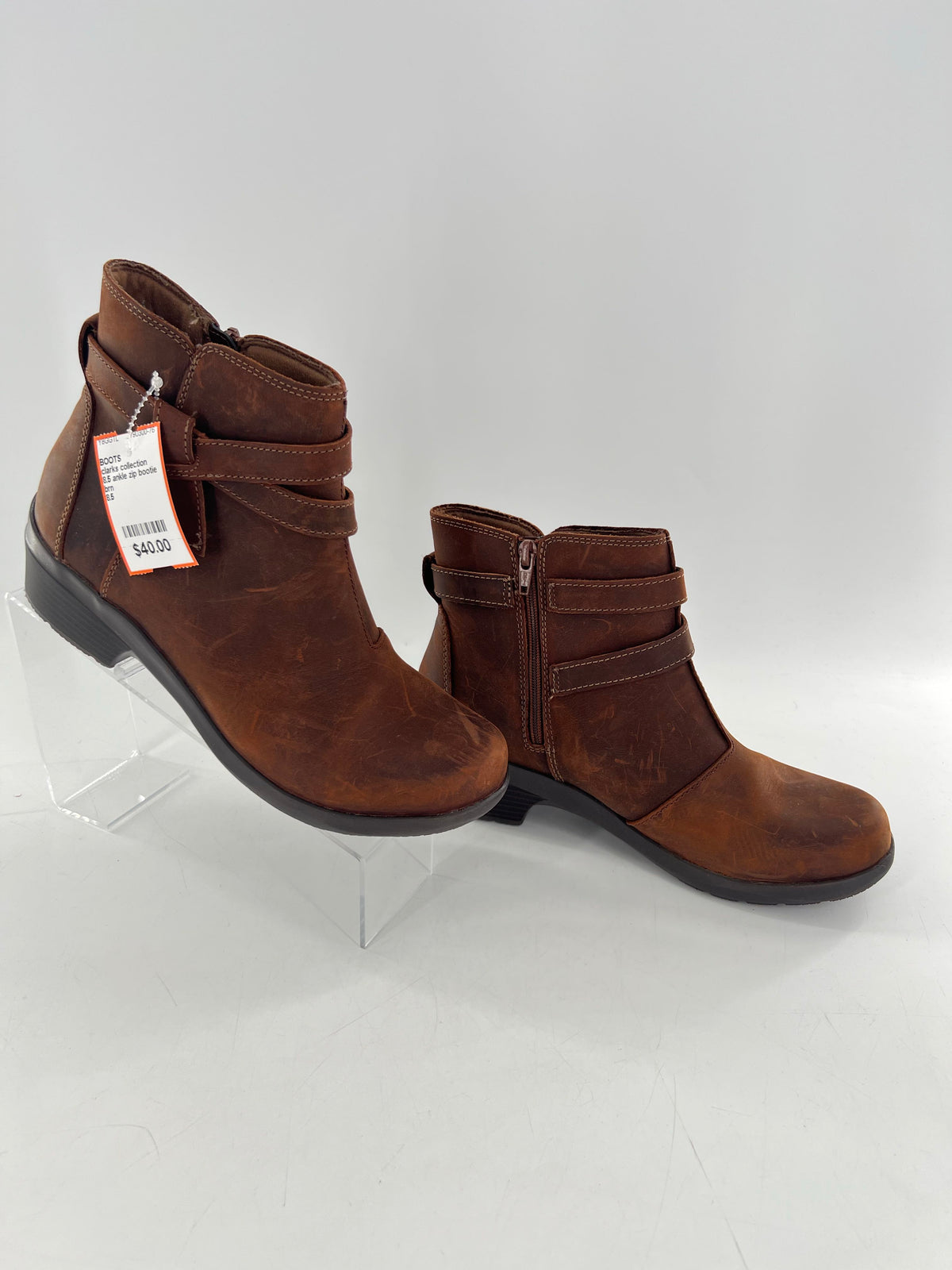 8.5 ankle zip bootie