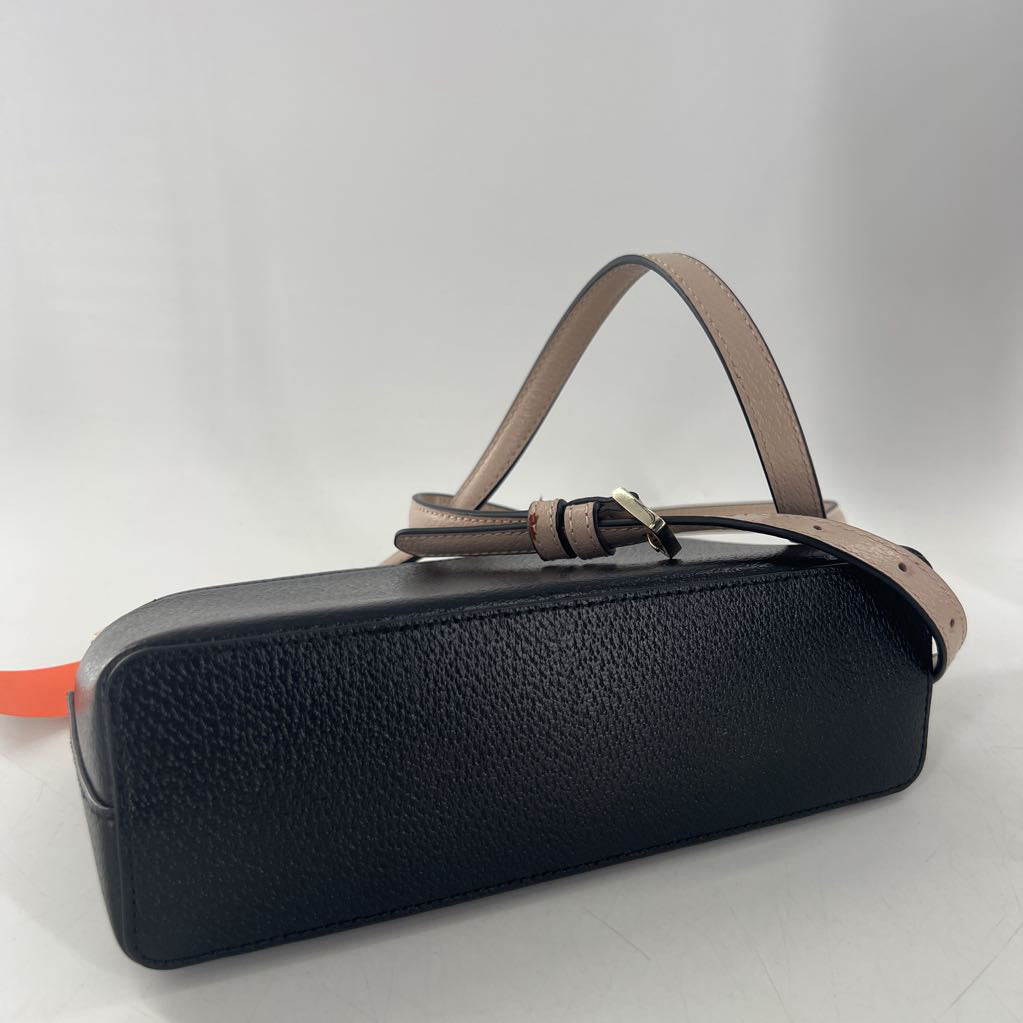 two-tone leather crossbody