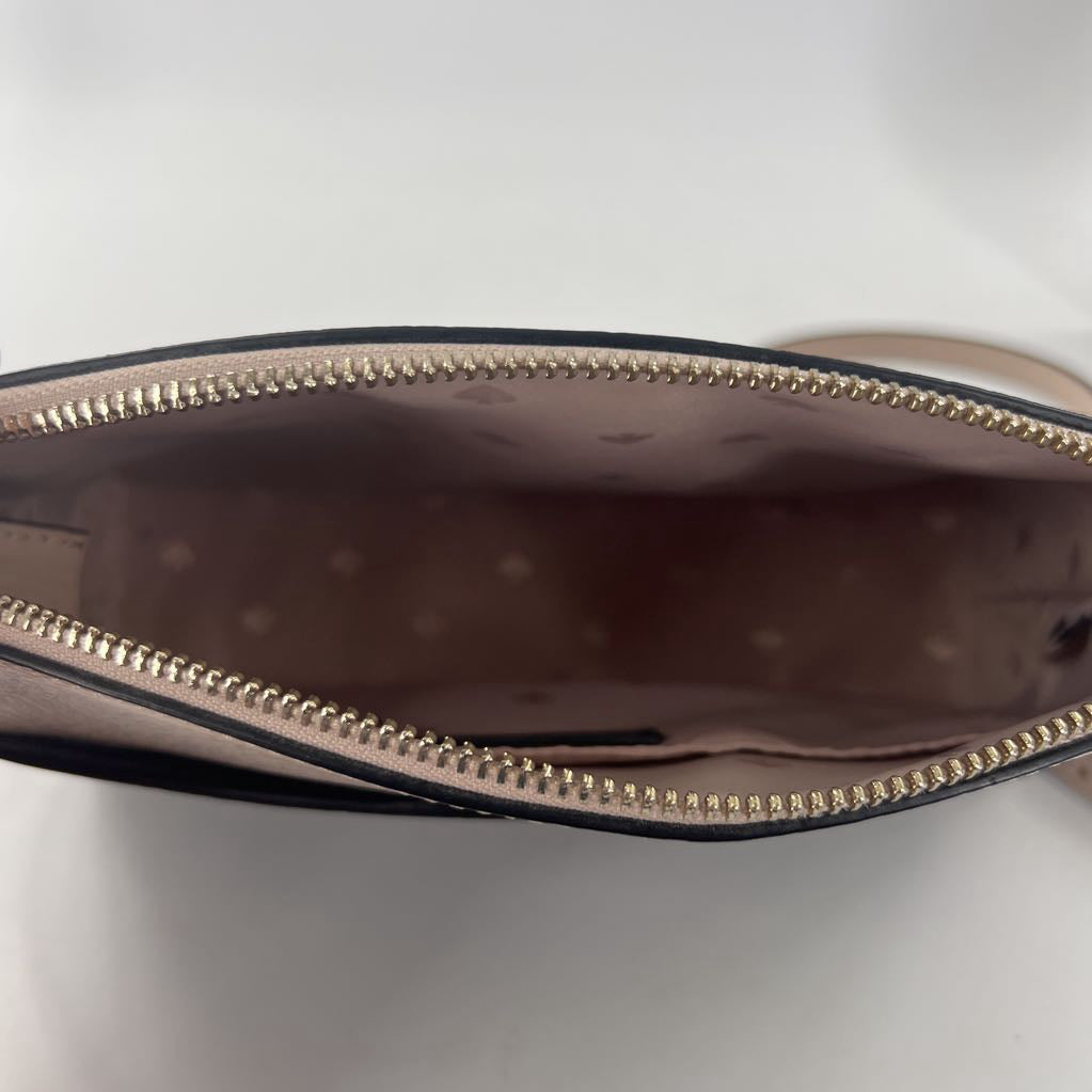 two-tone leather crossbody