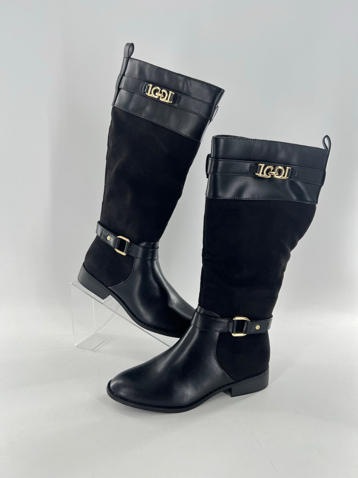 R115 8 vegan leather tall boot