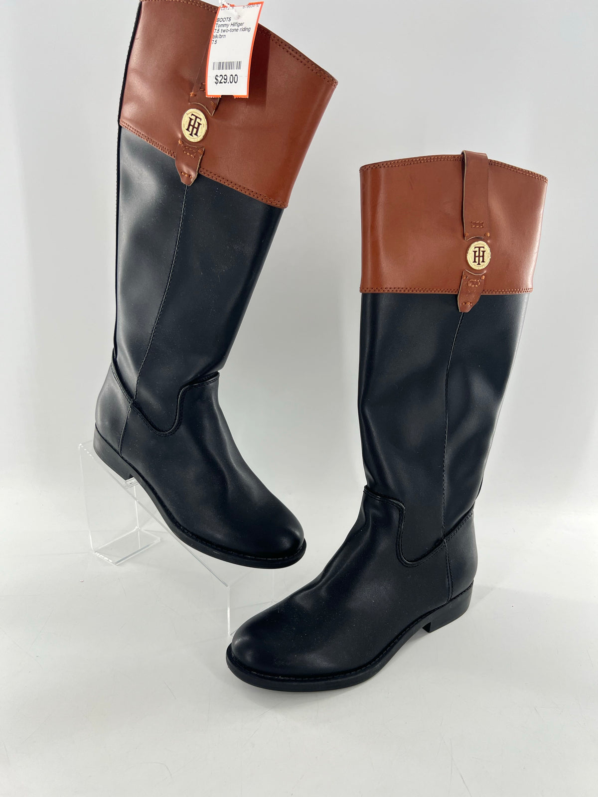 7.5 two-tone riding boot